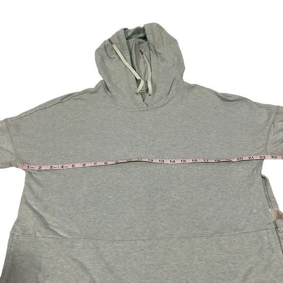 Calia by Carrie Underwood Effortless Short Sleeve Hoodie Pullover Mint Green M - Picture 8 of 9